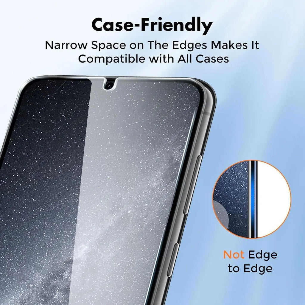 Entronix Clear Screen Protector Compatible with Galaxy A15 - 2-Piece Combo