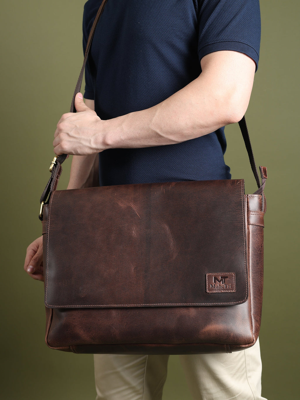 Genuine Sitka Leather Laptop Bag