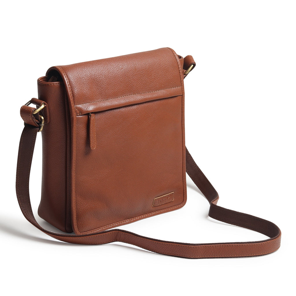 Leather Crossbody Bag for Travel Work