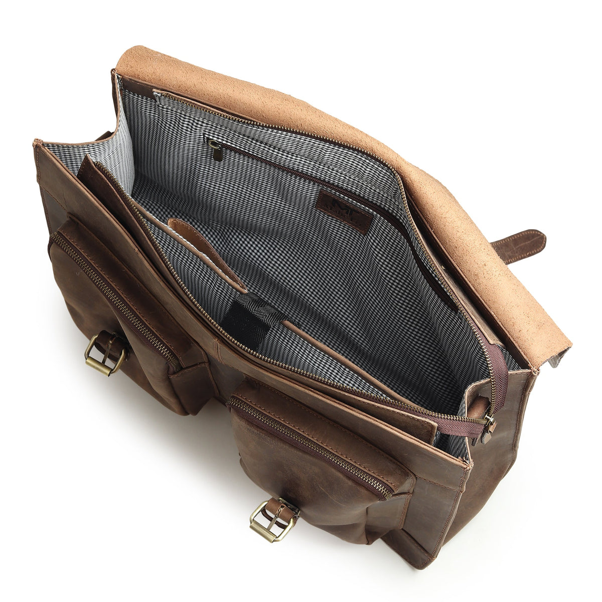 Buffalo Leather Messenger Bag