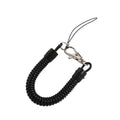 Black Spiral Phone Strap Lanyard