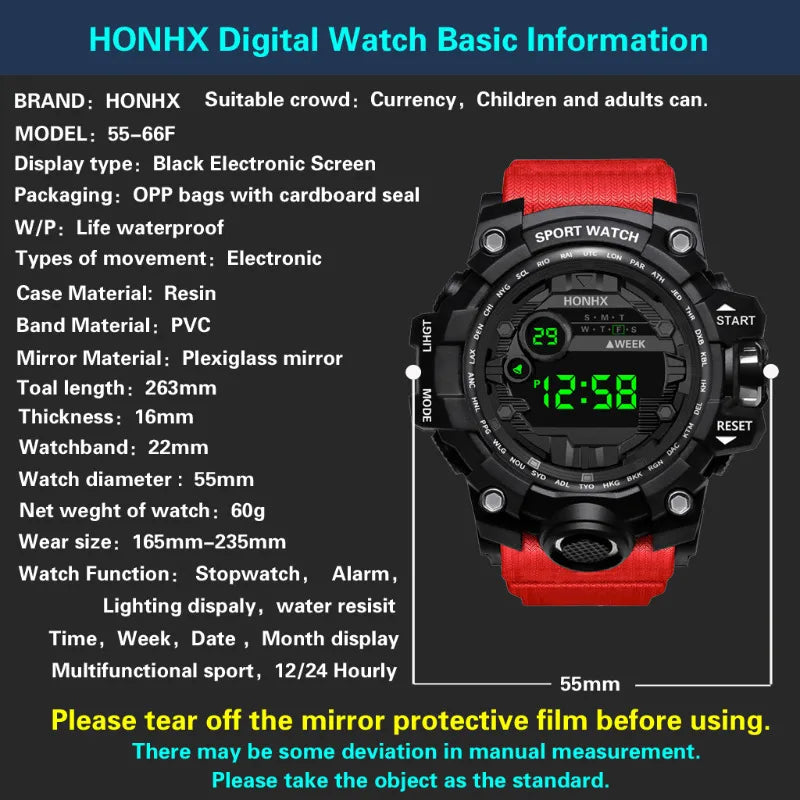 Outdoor-Style Digital Watch