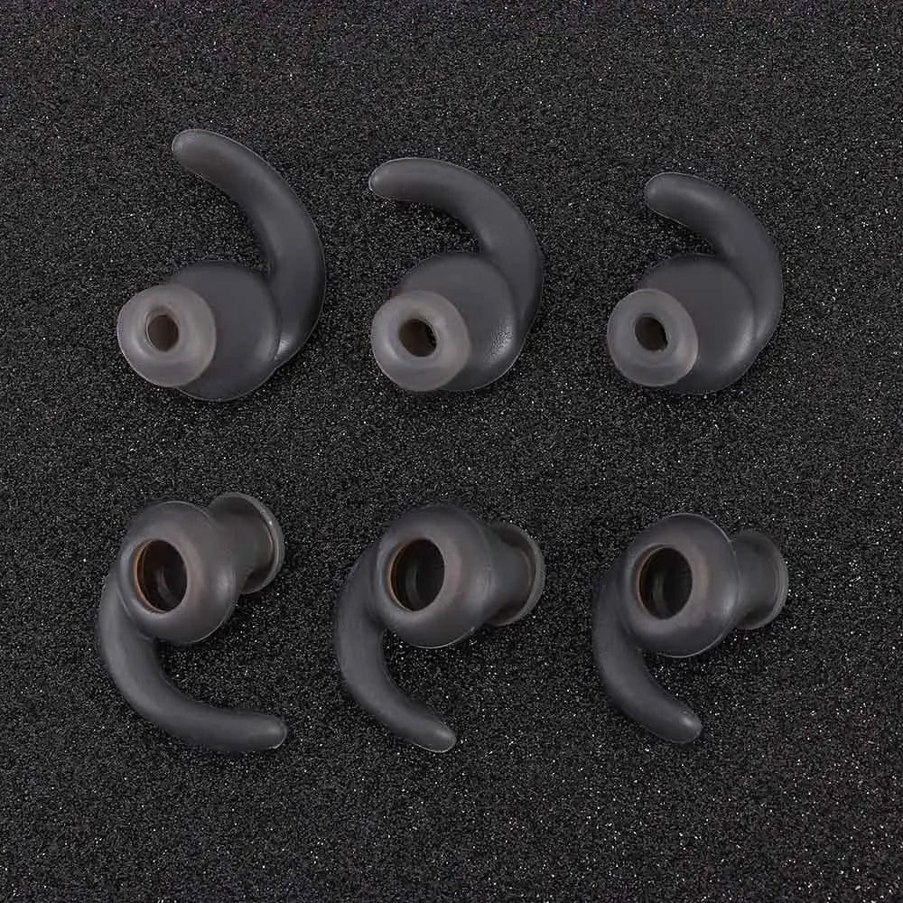 Silicone Earbud Ear Hooks, 3 Pairs