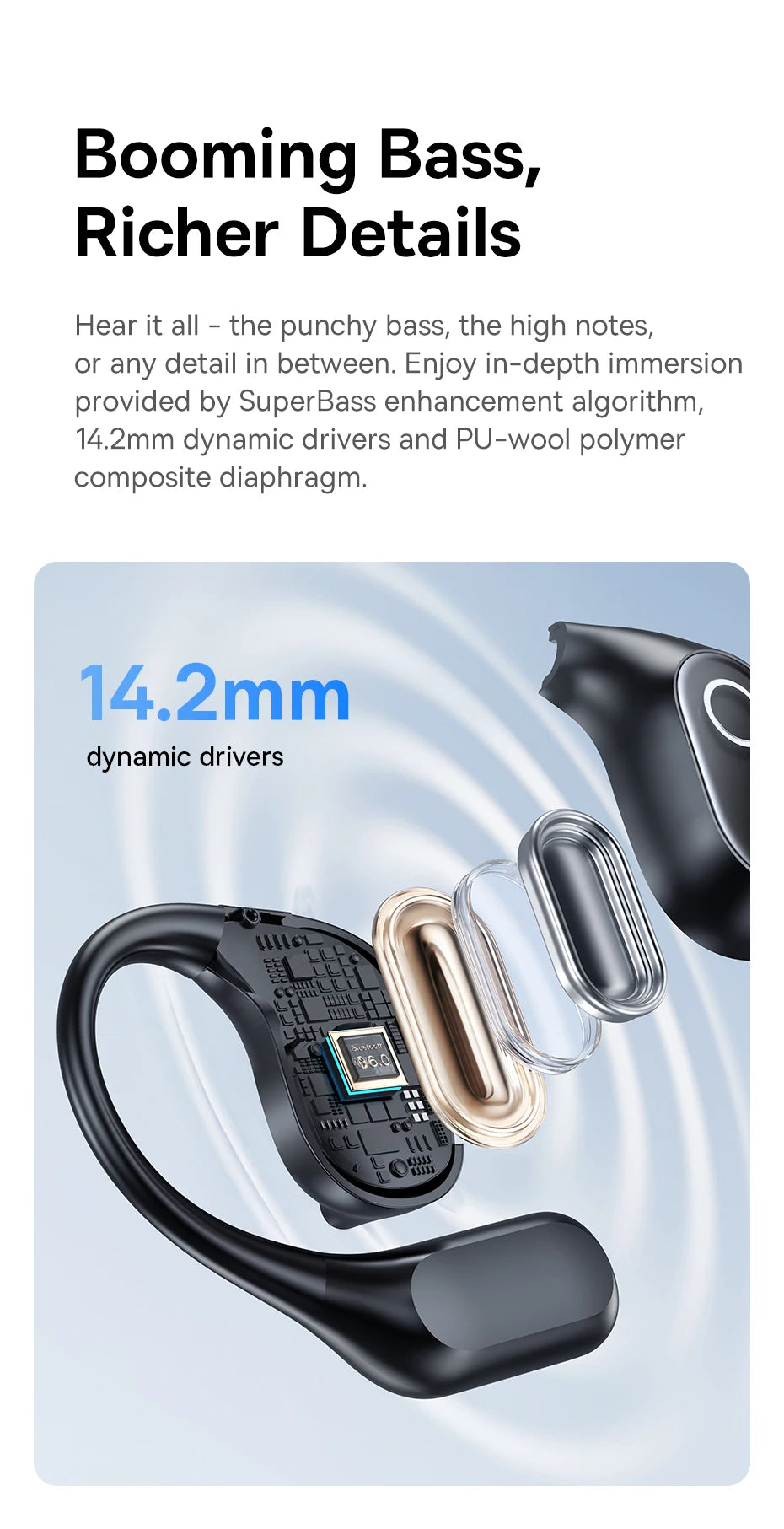 Baseus Eli 2i Fit and BF1 Lite Open-Ear Earbuds