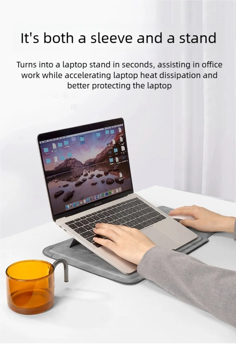 PU Laptop Sleeve with Size and Set Options