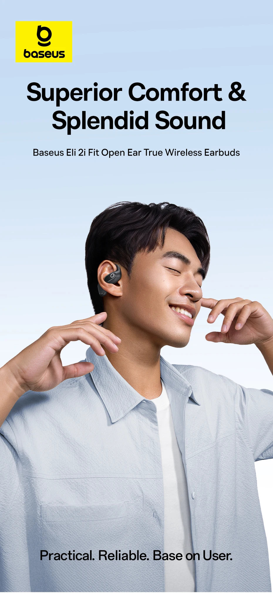 Baseus Eli 2i Fit and BF1 Lite Open-Ear Earbuds