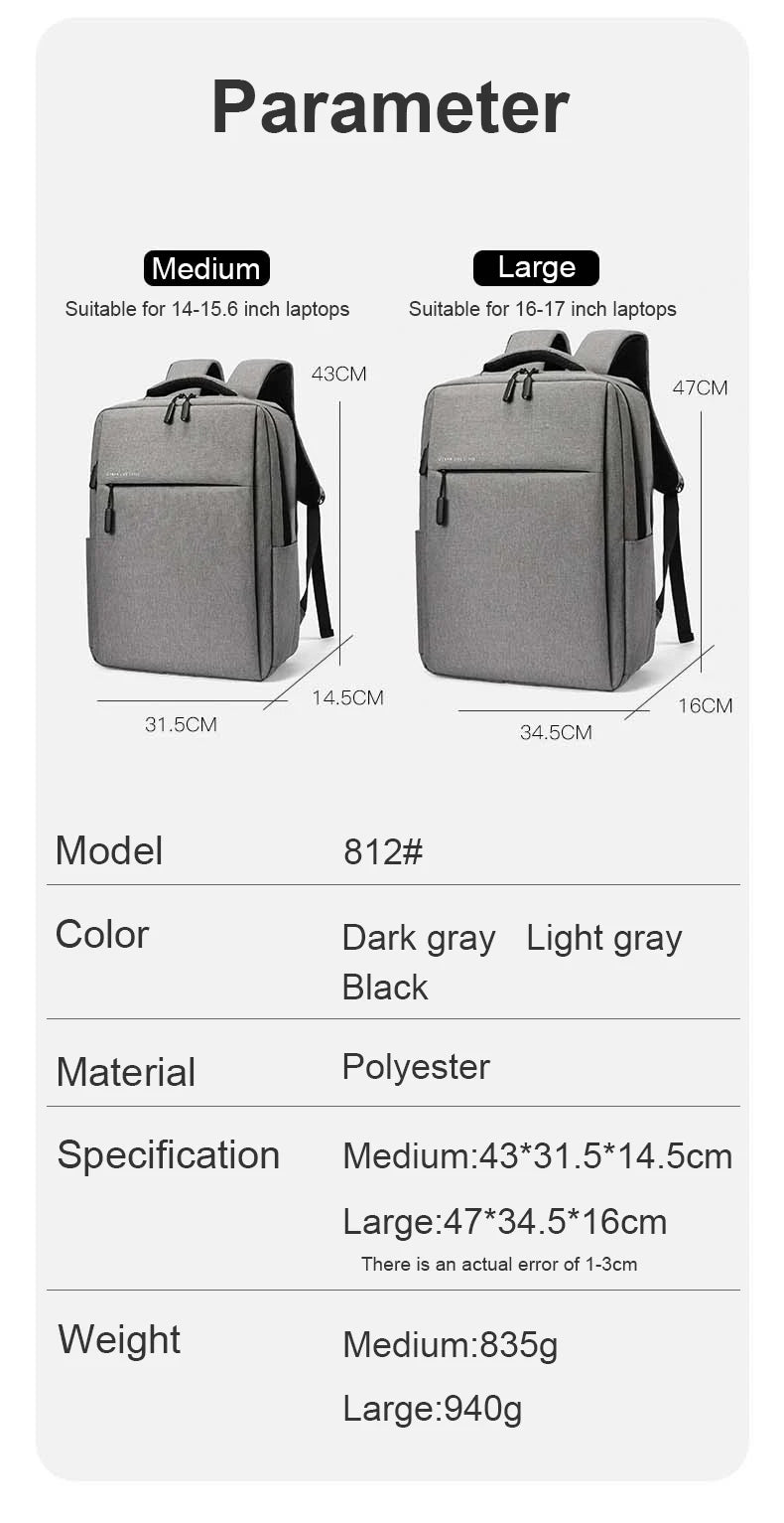 Laptop Backpack in 15.6-Inch and 17.3-Inch Options