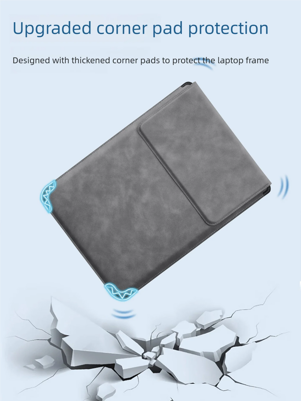 PU Laptop Sleeve with Size and Set Options