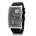 E002 E-Paper Digital Watch with Leather Strap