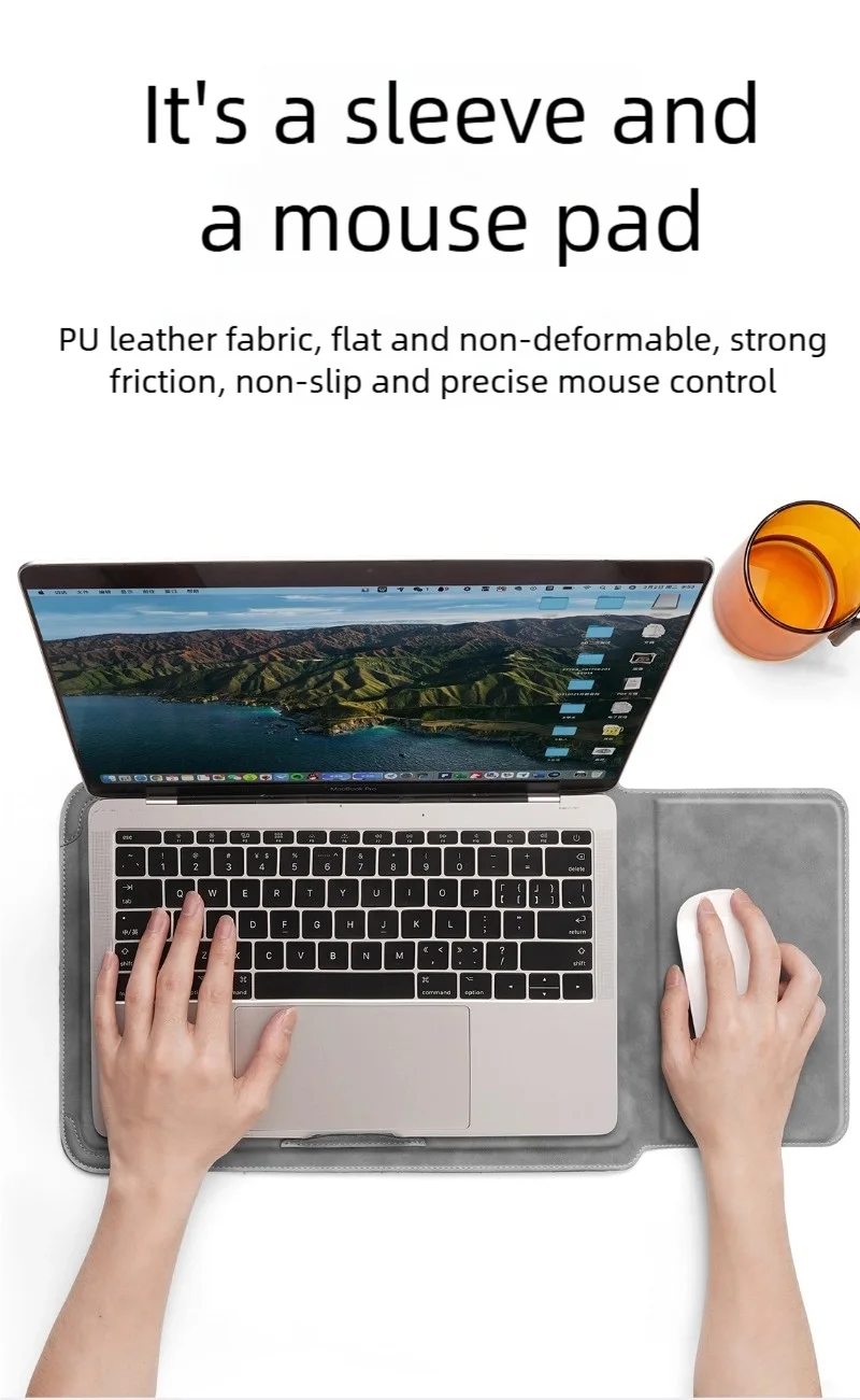 PU Laptop Sleeve with Size and Set Options