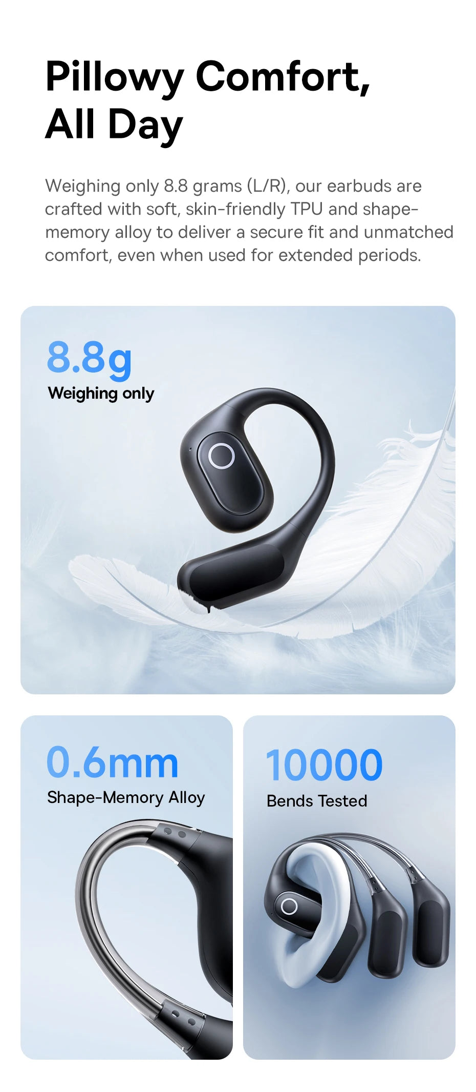Baseus Eli 2i Fit and BF1 Lite Open-Ear Earbuds