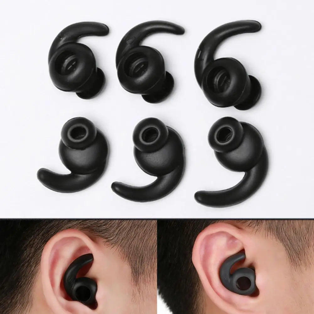 Silicone Earbud Ear Hooks, 3 Pairs