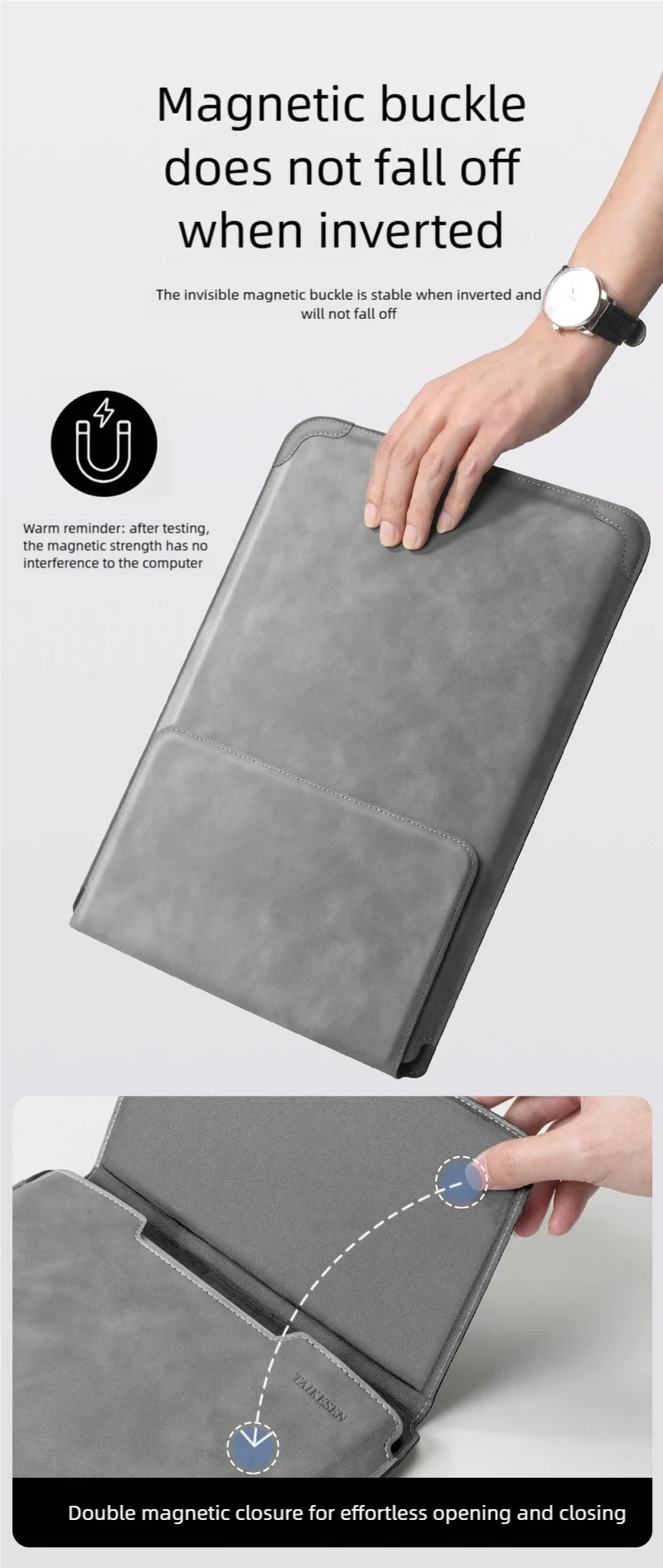 PU Laptop Sleeve with Size and Set Options