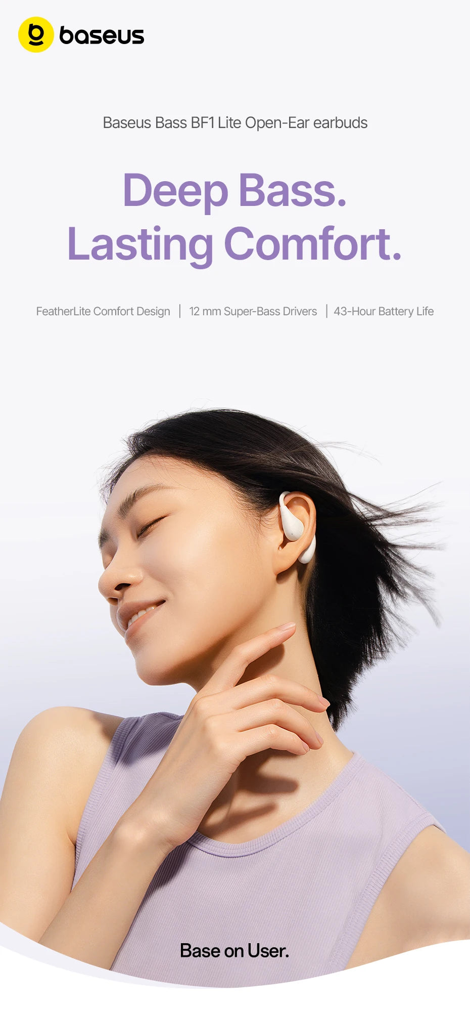 Baseus Eli 2i Fit and BF1 Lite Open-Ear Earbuds