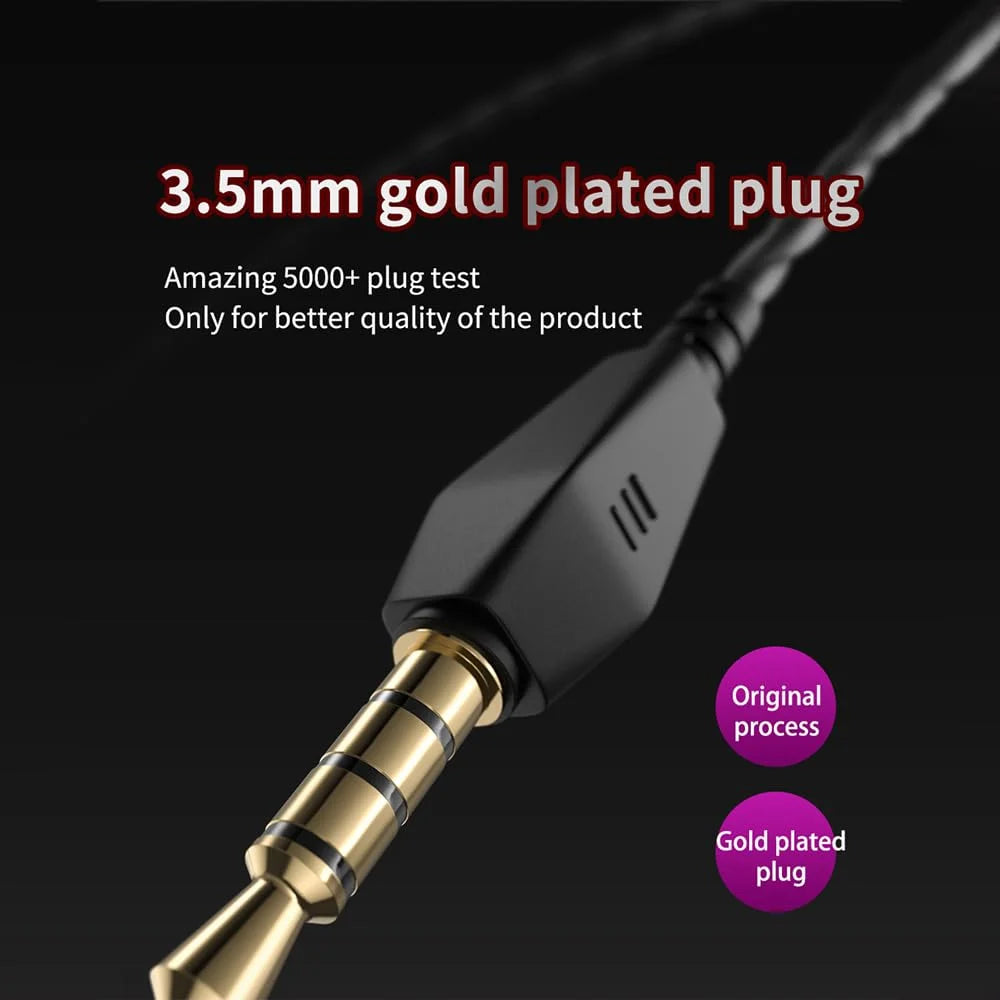AK6 Wired In-Ear Gaming Earbuds with Microphone