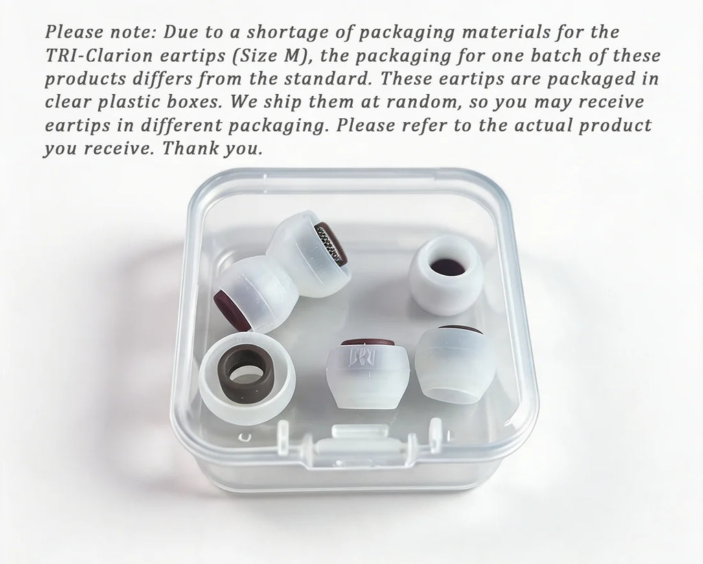 Silicone Earbud Replacement Tips, S/M/L