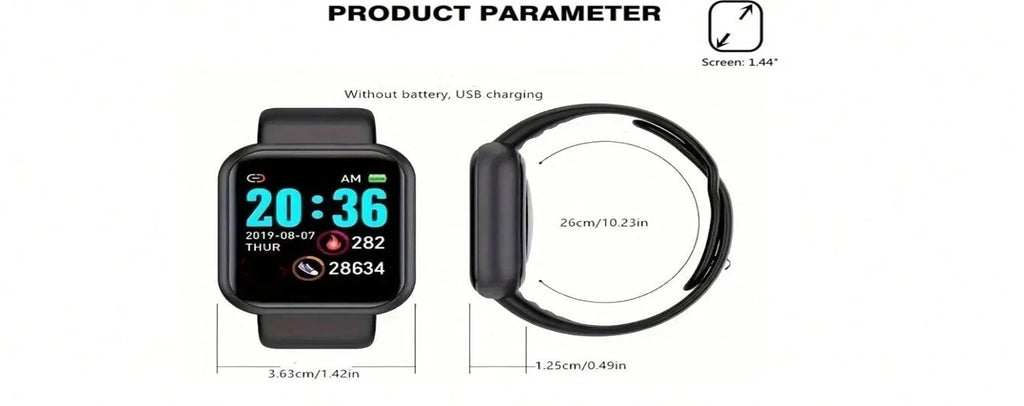 Bluetooth Smartwatch with Silicone Band