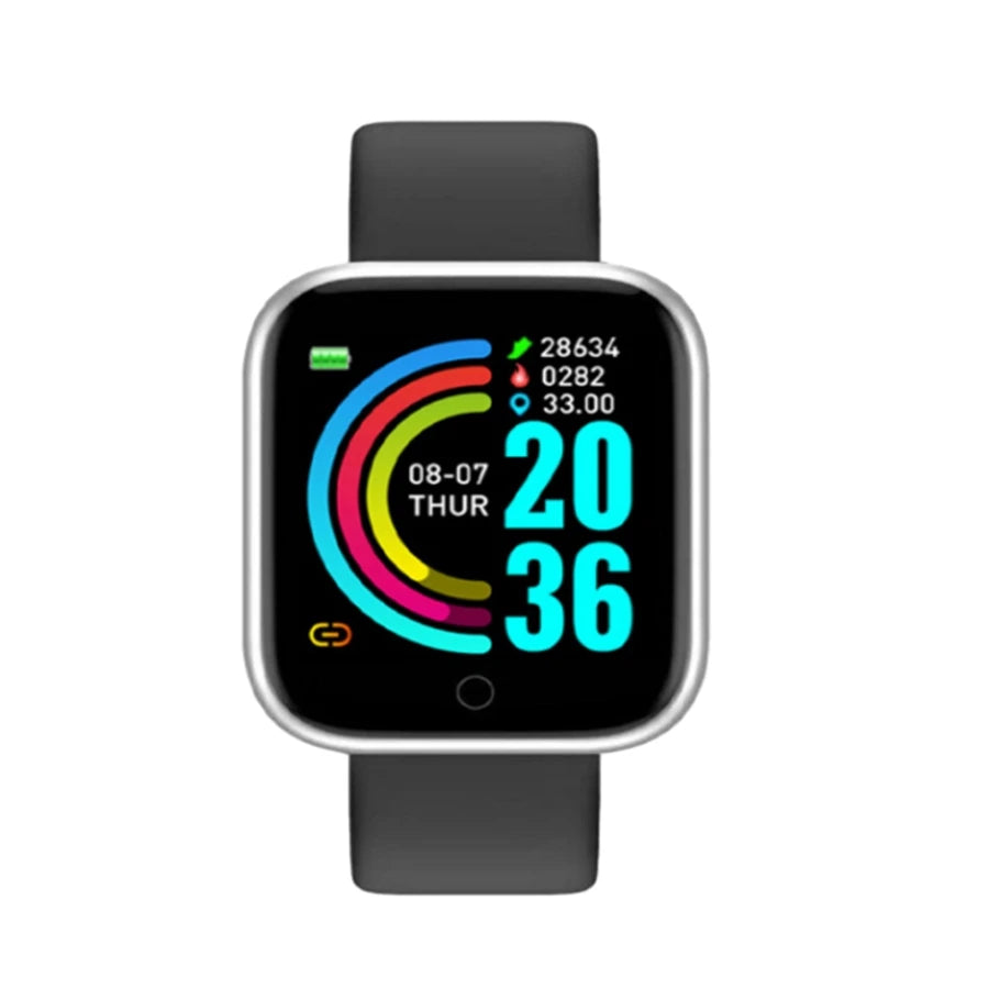 Bluetooth Smartwatch with Silicone Band