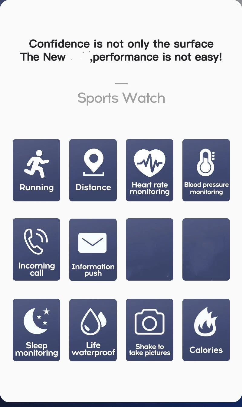 Bluetooth Smartwatch with Silicone Band