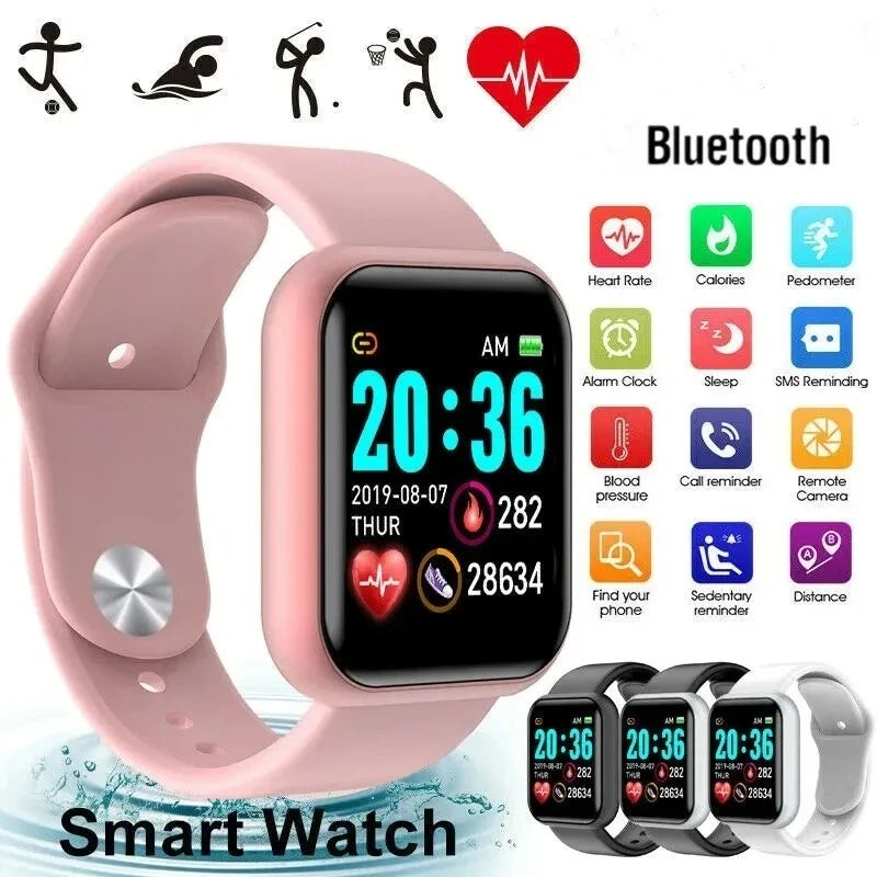 Bluetooth Smartwatch with Silicone Band
