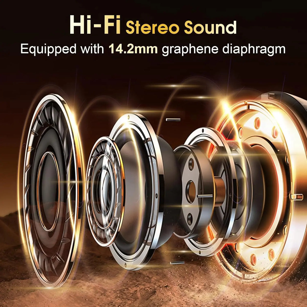 GDLYL Wireless Sports Earbuds with Ear Hooks