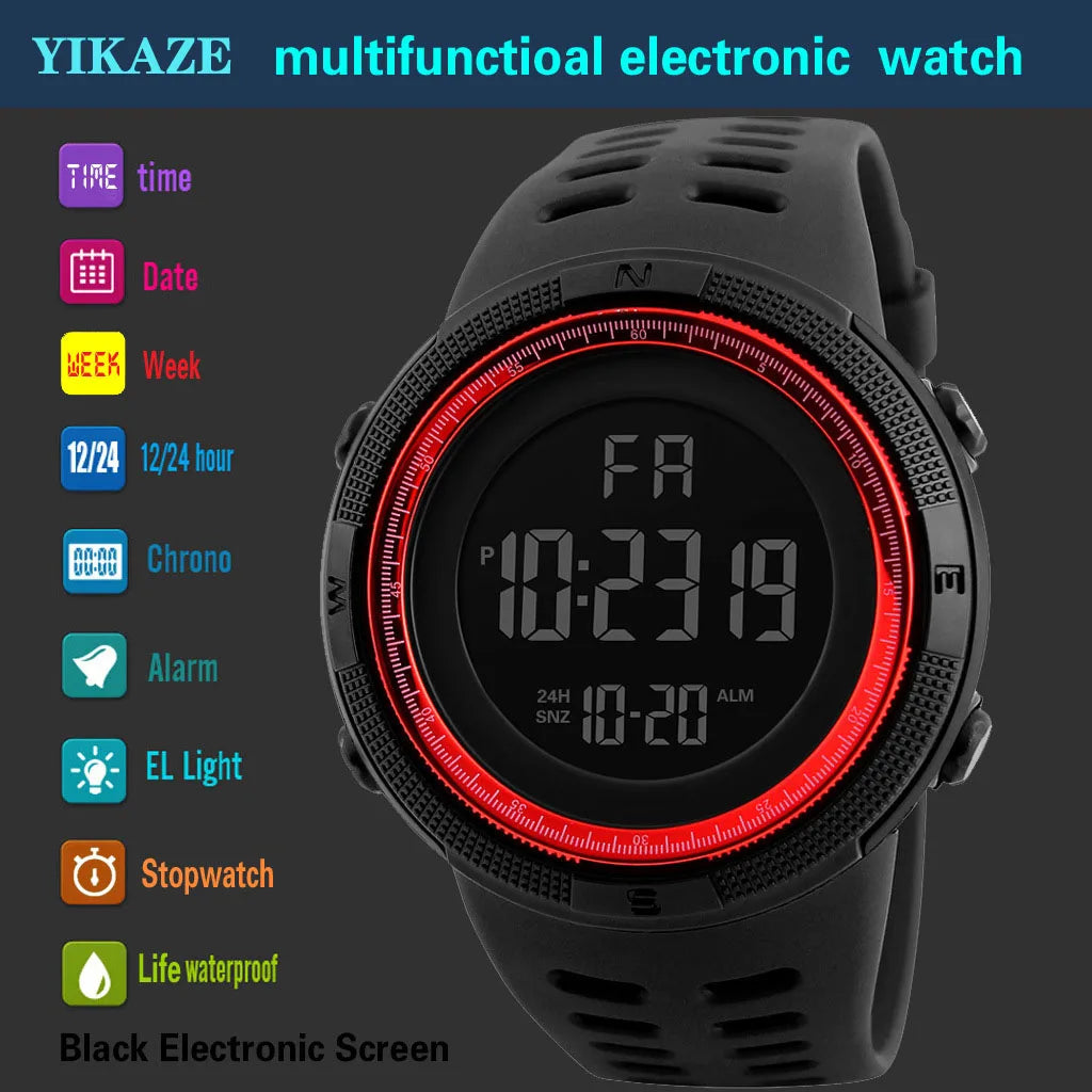YIKAZE Digital Sport Watch with Backlight