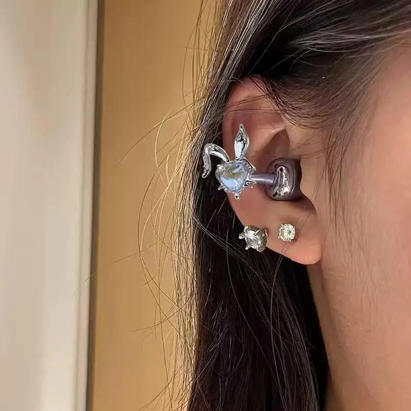 Rabbit Clip-On Earbud Decoration