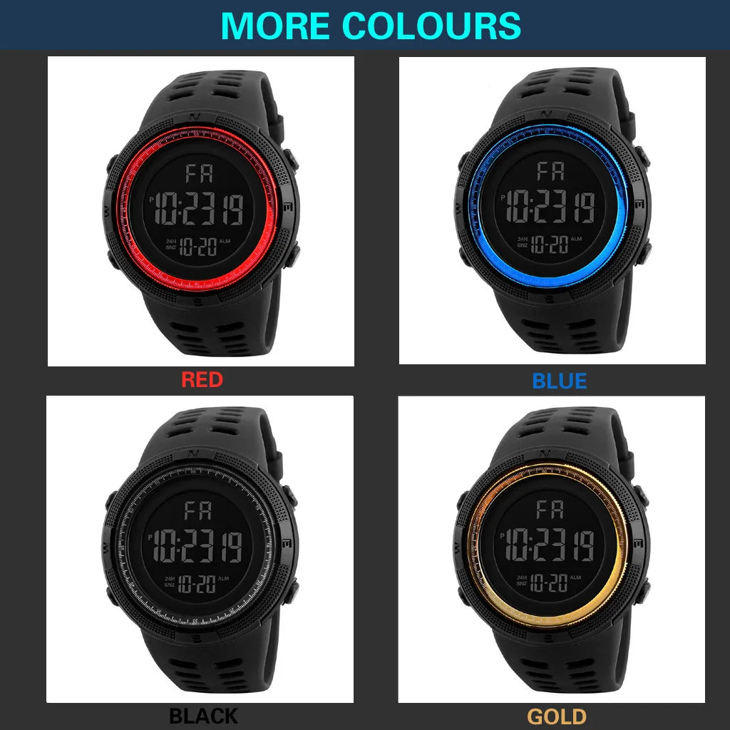 YIKAZE Digital Sport Watch with Backlight