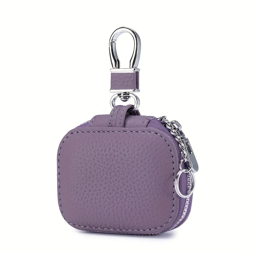 Compact Earbud Carrying Case with Keychain