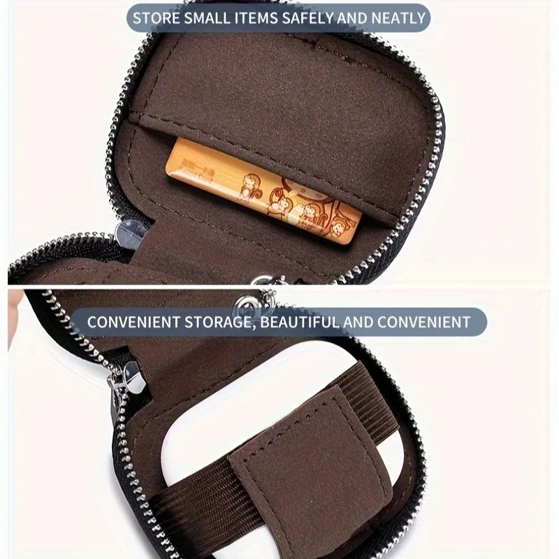 Compact Earbud Carrying Case with Keychain