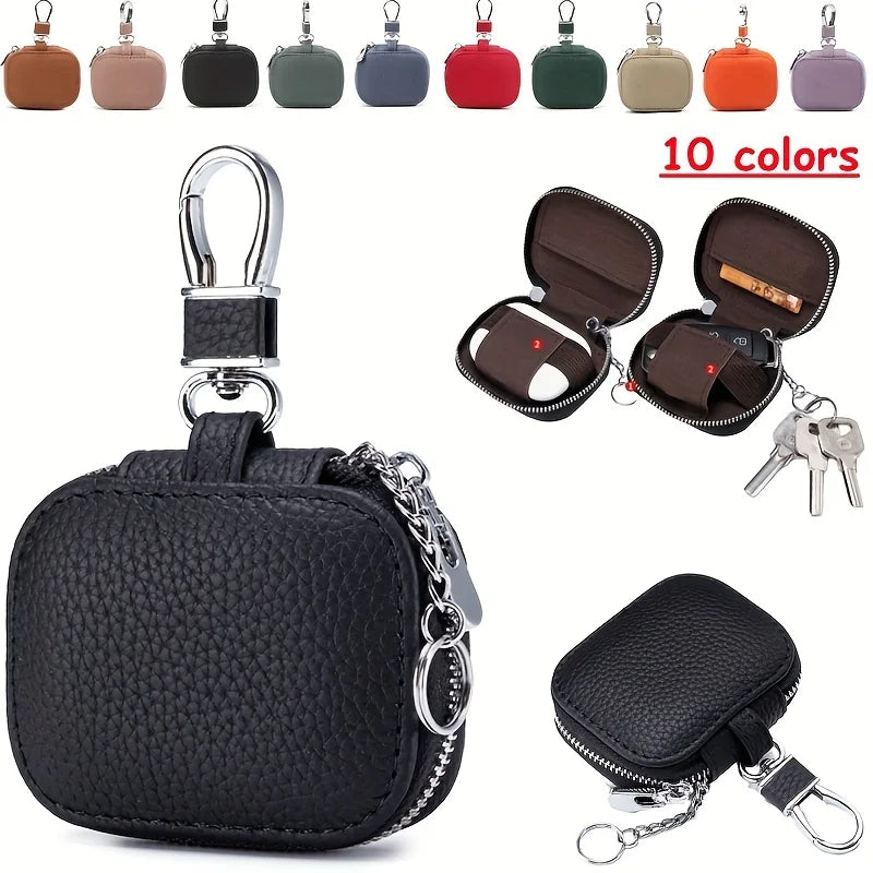 Compact Earbud Carrying Case with Keychain