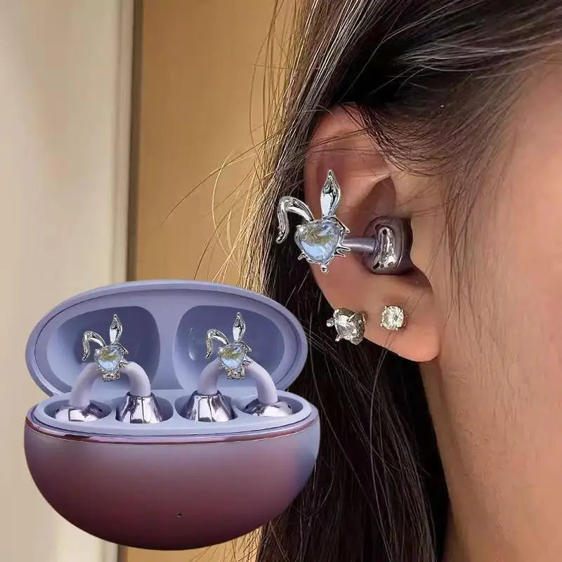 Rabbit Clip-On Earbud Decoration