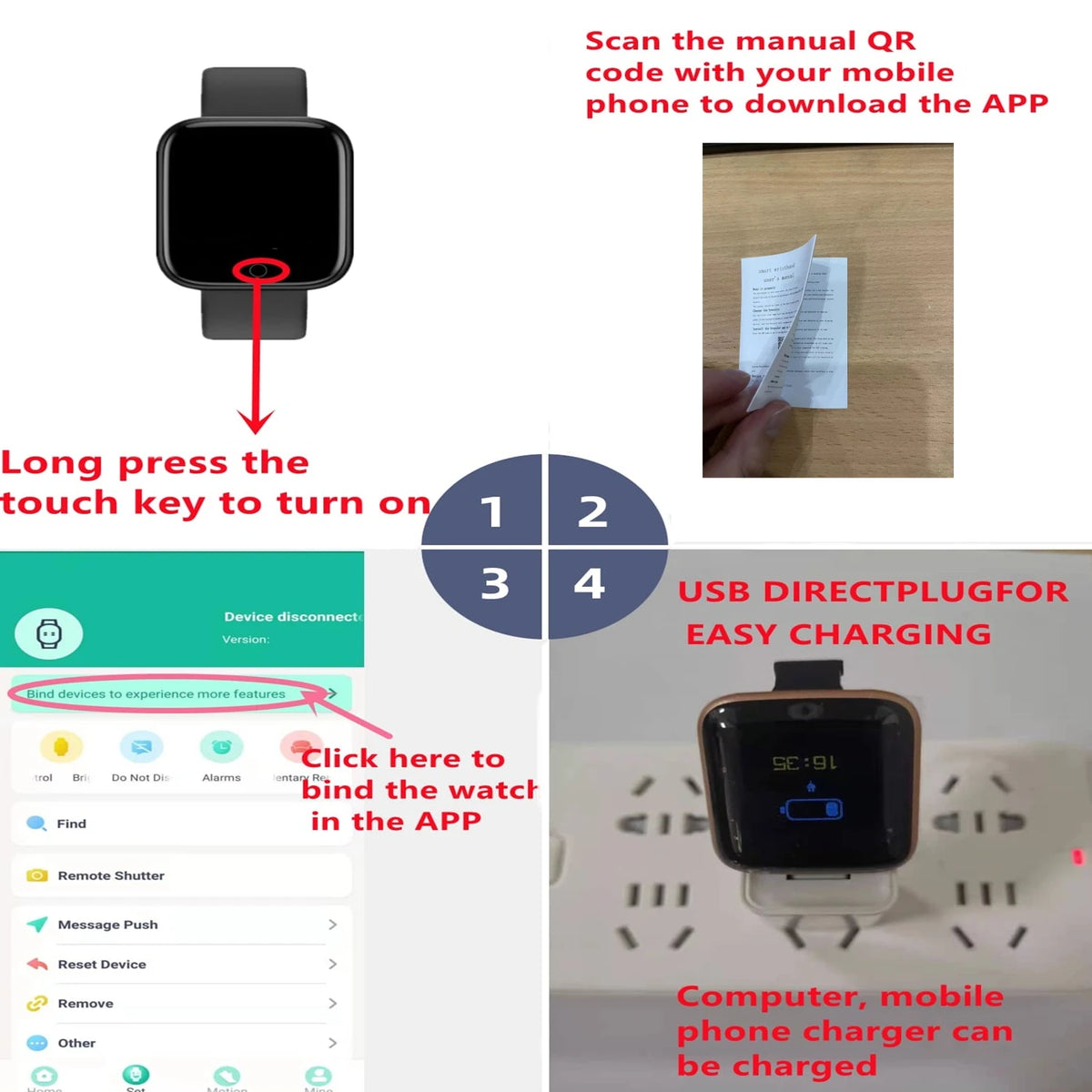Y68 and 116Plus Smartwatch Options