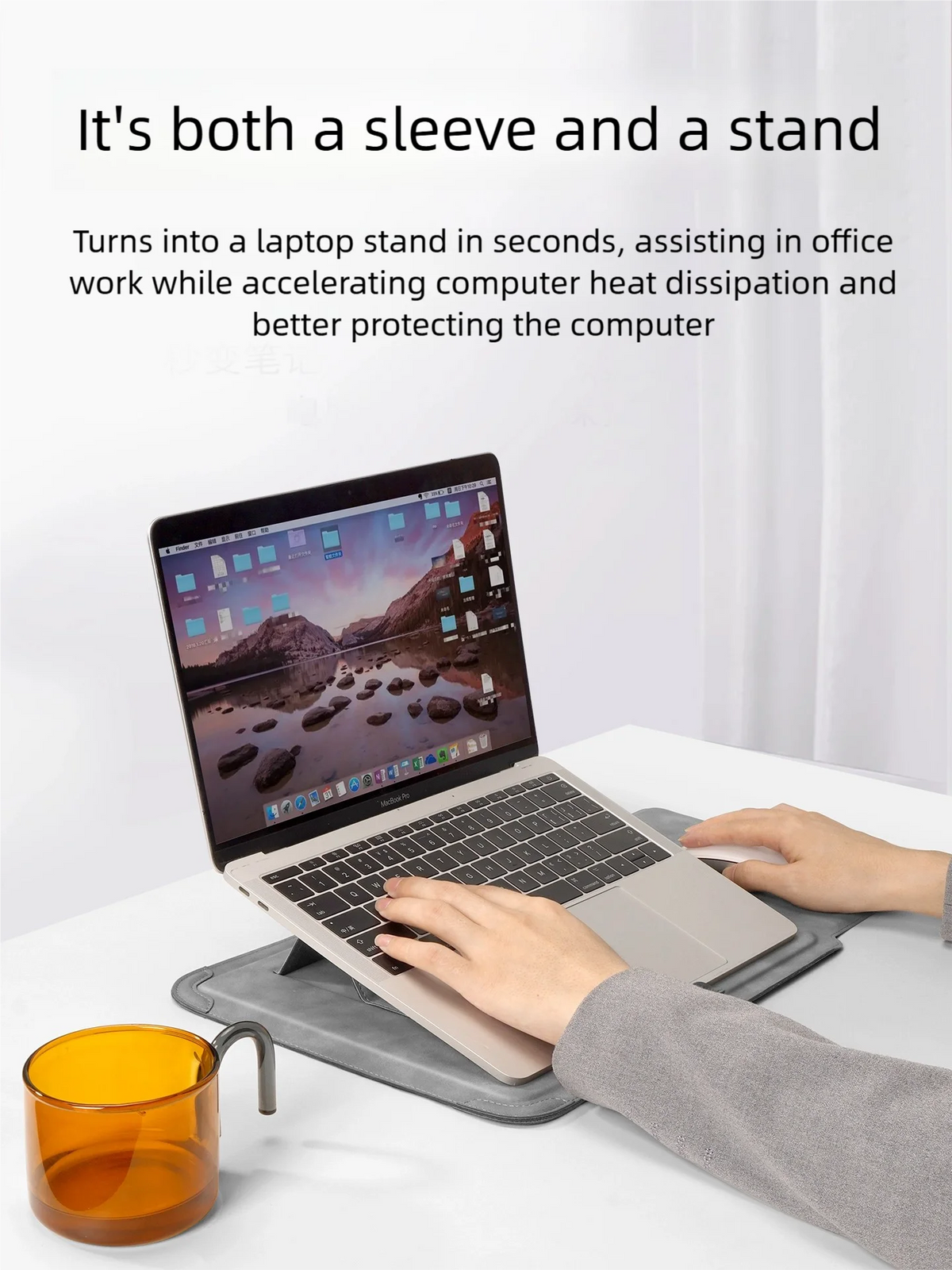 PU Laptop Sleeve with Size and Set Options