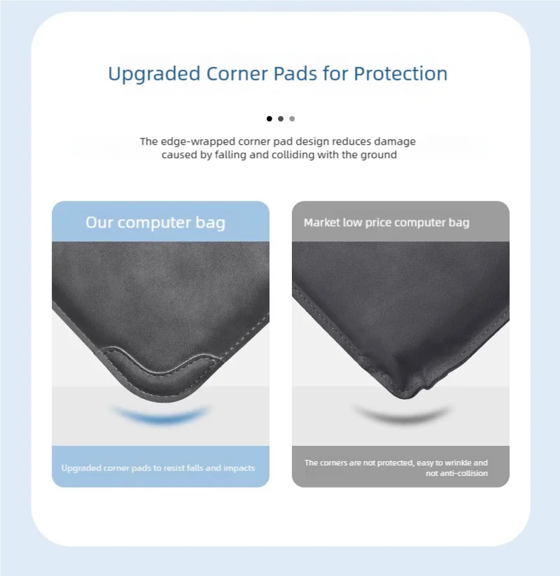 PU Laptop Sleeve with Size and Set Options