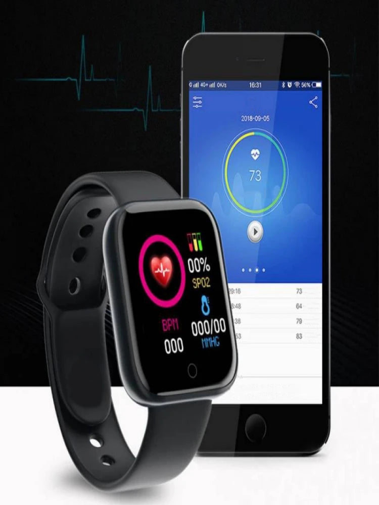 Bluetooth Smartwatch with Silicone Band